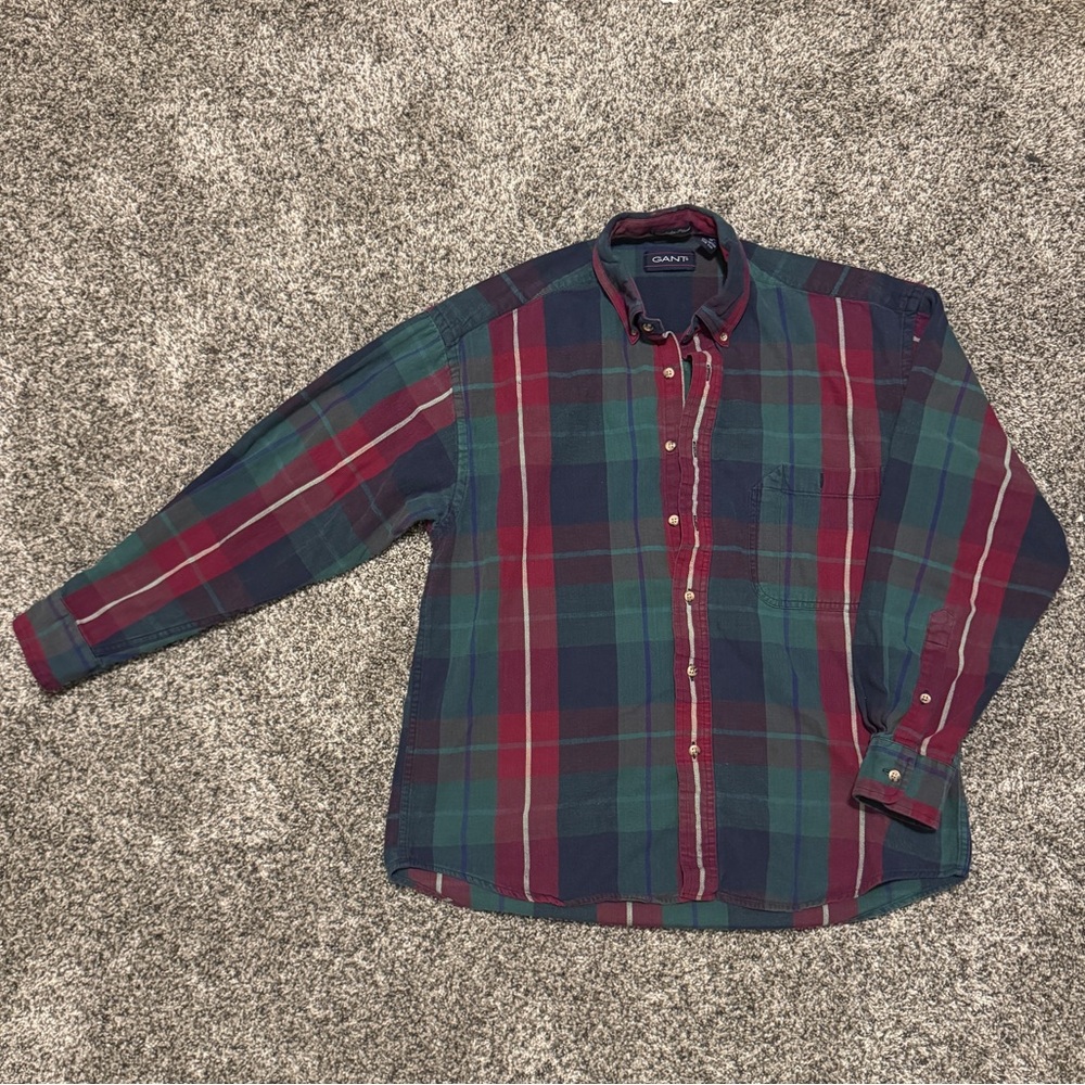 Vintage GANT Men's Plaid Button up
